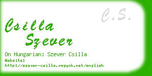 csilla szever business card